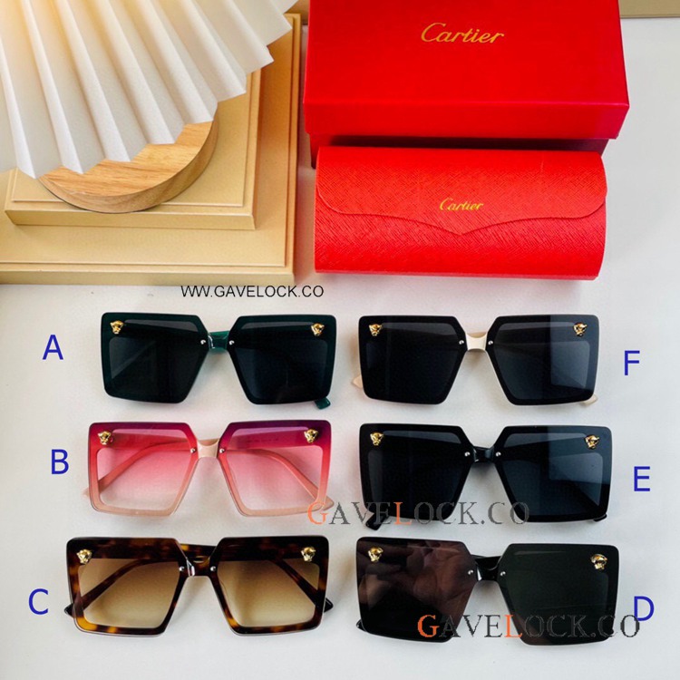 Clone Panthere de Cartier Cat Eye Sunglasses CT0908 for Sale